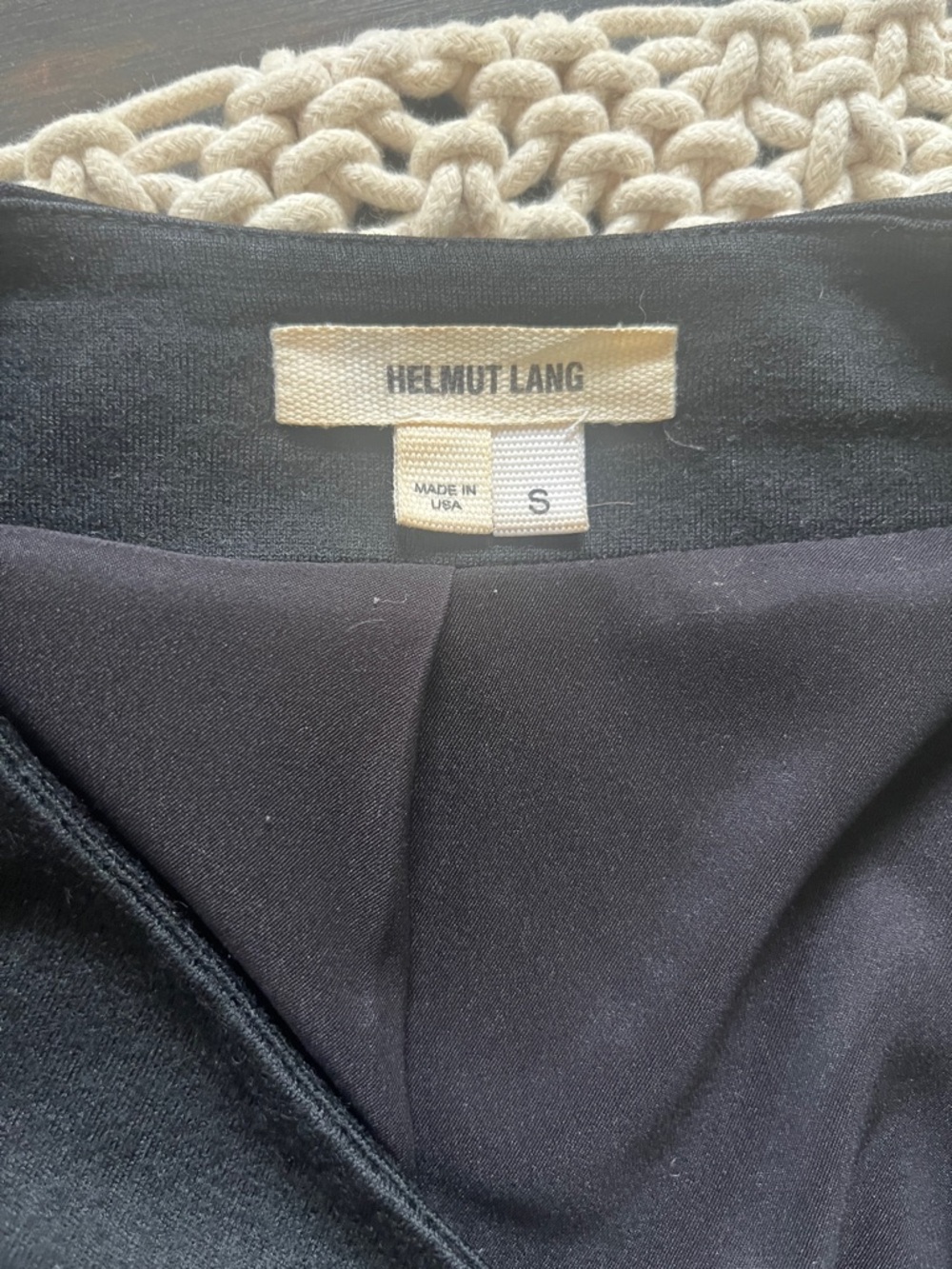 Helmut Lang Sonar Wool Black Asymmetric Zip Blazer Jacket Size S Like New - Picture 16 of 16